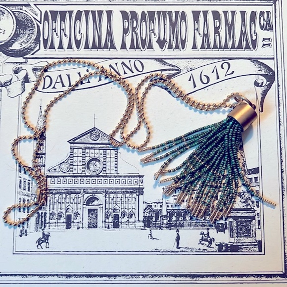 Beaded Tassel Necklace from Mexico City